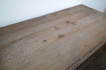 Antique Liberty & Co Tudor Building Limed Oak Table