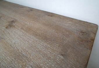 Antique Liberty & Co Tudor Building Limed Oak Table