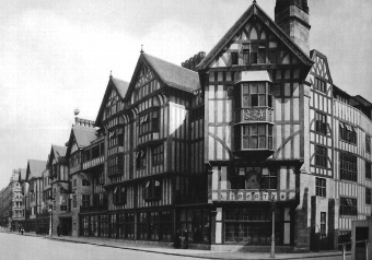 Antique Liberty & Co Tudor Building Limed Oak Table