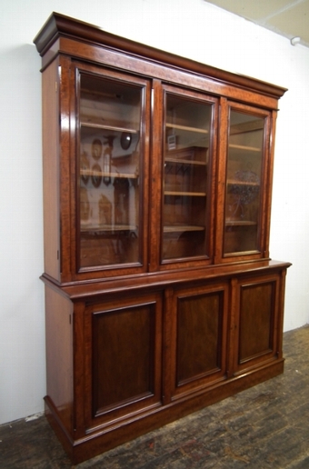 :SALE: Mid Victorian 3 Door Cabinet Bookcase