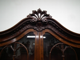 Antique Whytock & Reid Mahogany 4 Door Bookcase