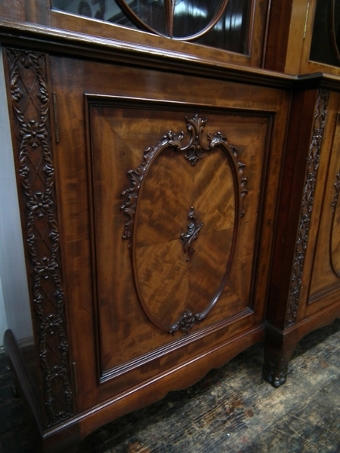 Antique Whytock & Reid Mahogany 4 Door Bookcase