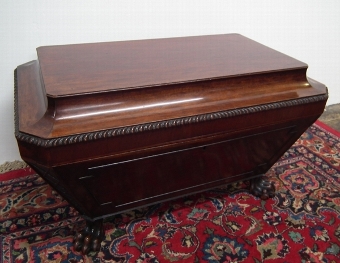 Late Georgian Sarcophagus Mahogany Wine Cooler