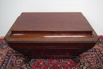 Antique Late Georgian Sarcophagus Mahogany Wine Cooler