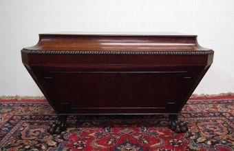 Antique Late Georgian Sarcophagus Mahogany Wine Cooler