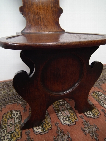 Antique George III Mahogany Hall Chair