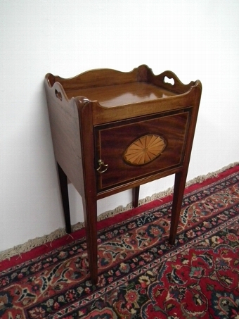 George III Mahogany Bedside Table