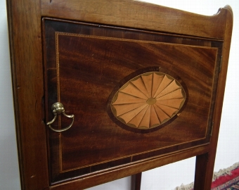 Antique George III Mahogany Bedside Table