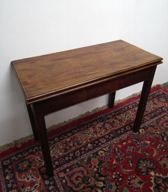 George III Mahogany Foldover Card Table