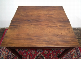 Antique George III Mahogany Foldover Card Table