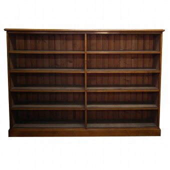 Late Victorian Oak Open Bookcase