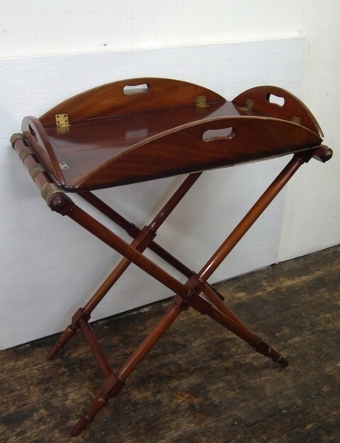 George III Mahogany Butlers Tray and Stand