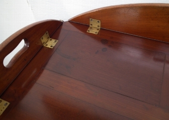 Antique George III Mahogany Butlers Tray and Stand