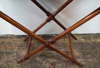 Antique George III Mahogany Butlers Tray and Stand