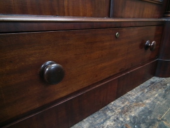 Antique William IV Mahogany 2 Door Wardrobe