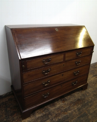 George III Mahogany Bureau