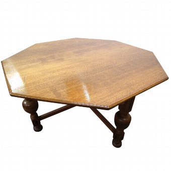 Octagonal Solid Oak Dining Table