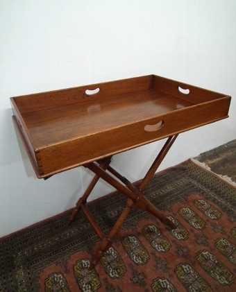 Victorian Mahogany Butlers Tray and Stand