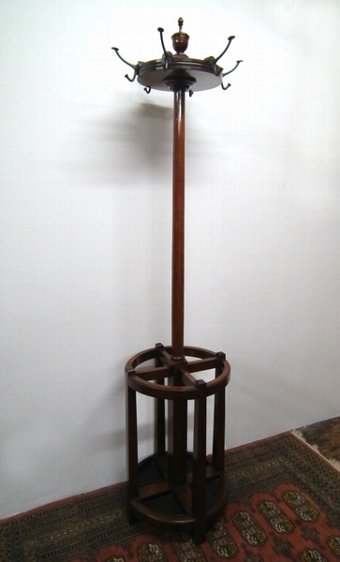 Mahogany Hat and Coat Stand