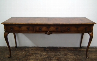 George I Style Figured Walnut Dresser/Side Table