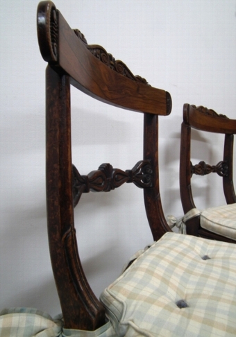 Antique Pair of Regency Side Chairs