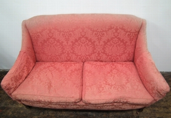 Antique Edwardian Neat Sized 2 Seater Sofa
