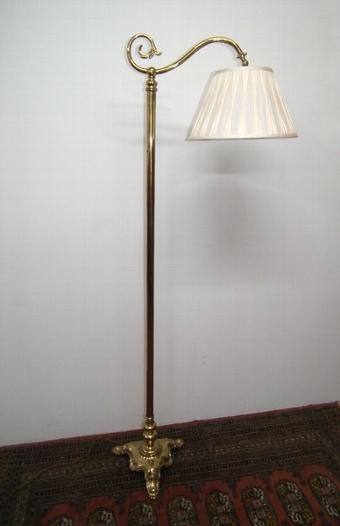 Victorian Style Brass Standard Lamp