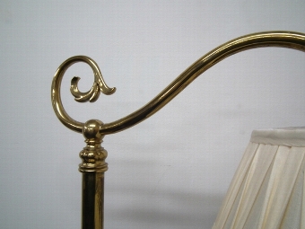 Antique Victorian Style Brass Standard Lamp