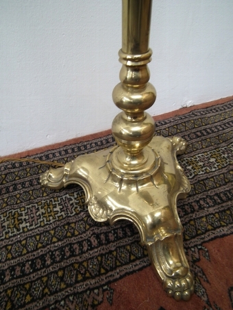 Antique Victorian Style Brass Standard Lamp