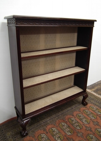 Chippendale Style Mahogany Open Bookcase