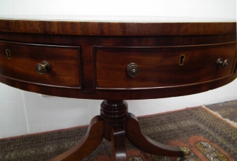 Antique George IV Small Sized Mahogany Drum Table