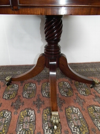 Antique George IV Small Sized Mahogany Drum Table