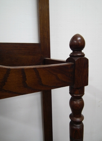 Antique Edwardian Oak Neat Sized Hall Stand