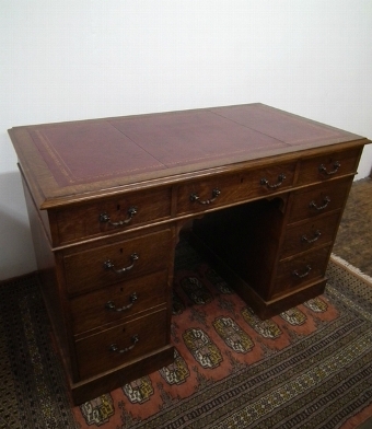 Victorian Oak Partners Desk