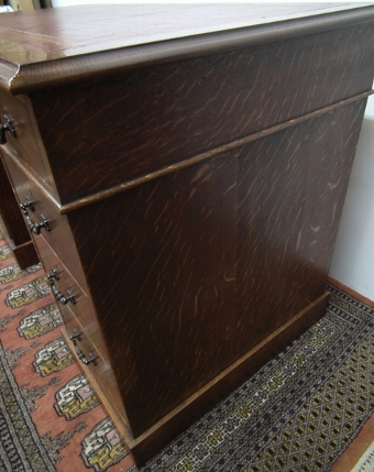 Antique Victorian Oak Partners Desk