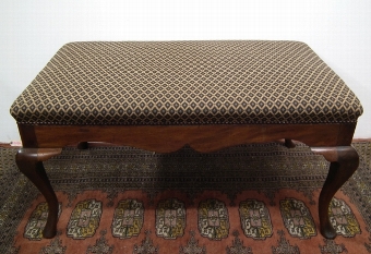 Victorian Large Mahogany Stool