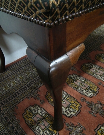 Antique Victorian Large Mahogany Stool