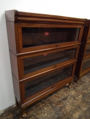 Antique Pair of Mahogany Sectional Bookcase