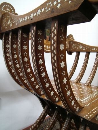 Antique Italian Inlaid Chair