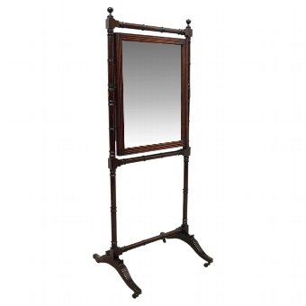 George IV Mahogany Cheval Mirror