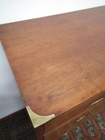 Antique Victorian Teak Two Part Military Chest