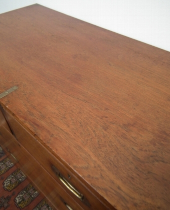 Antique Victorian Teak Two Part Military Chest