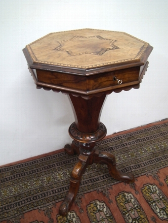 Mid Victorian Octagonal Workbox