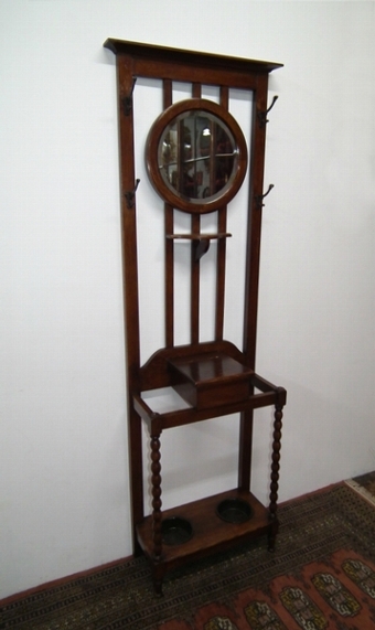 Small Oak Hall Stand