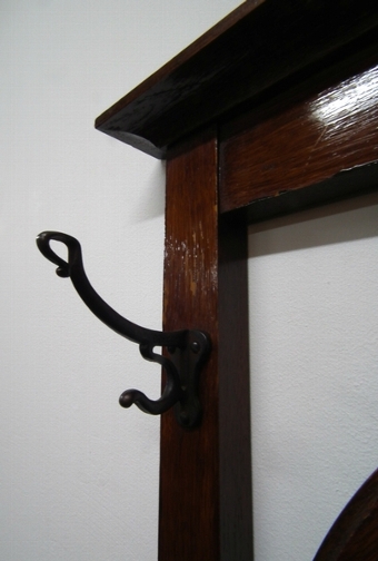 Antique Small Oak Hall Stand