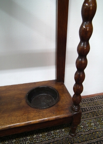 Antique Small Oak Hall Stand