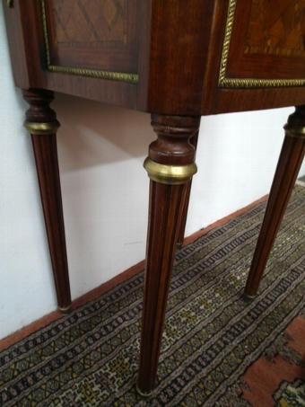 Antique French Parquetry Inlaid Side Table
