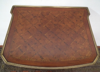 Antique French Parquetry Inlaid Side Table
