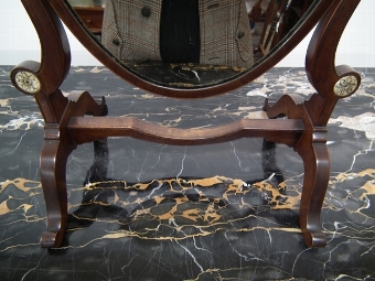 Antique Georgian Style Oval Dressing Mirror