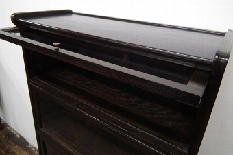 Antique Set of 3 Dark Oak Bookcases
